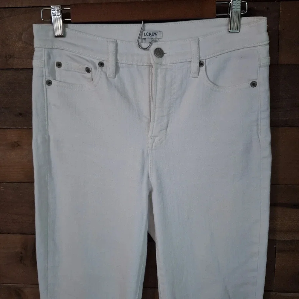 J.Crew White High Rise Skinny Jeans SZ 26 - Picture 2 of 6